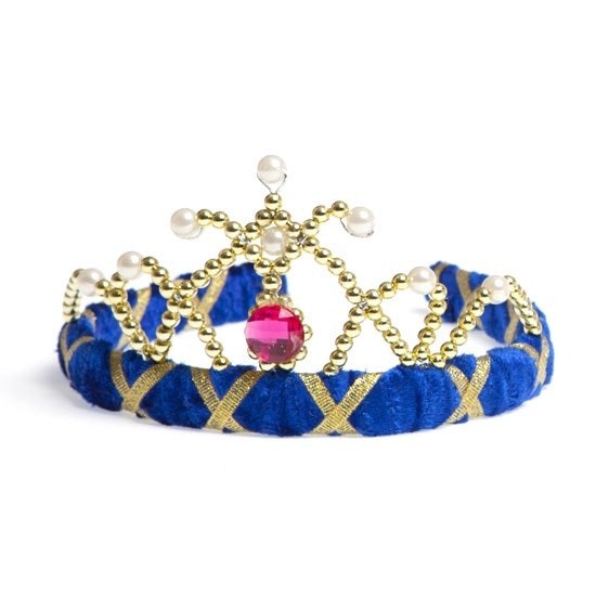 Velvet Tiara Blå - Diadem