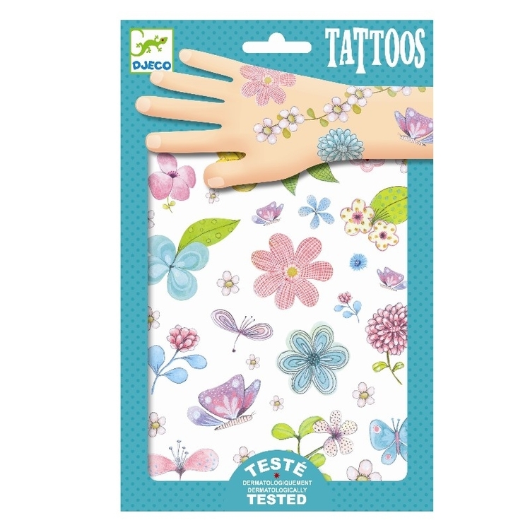 Tatueringar - Fjärilar och blommor