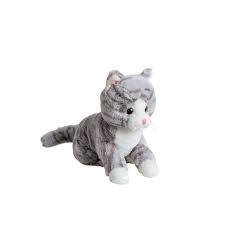 Randig grå katt 20 cm