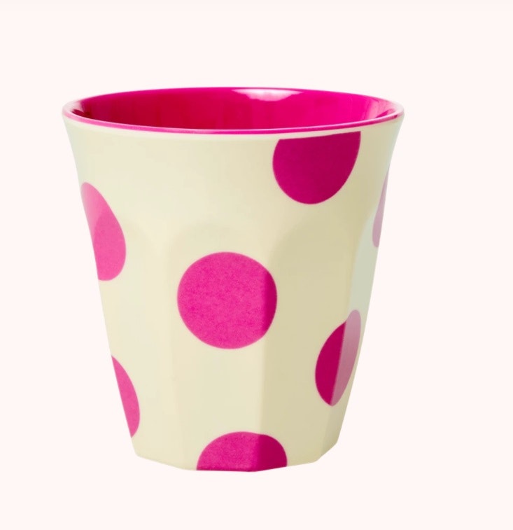 RICE - Mugg Rosa prickar medium