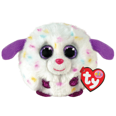 TY Puffies Beanie Balls - Munchkin - white dog ball