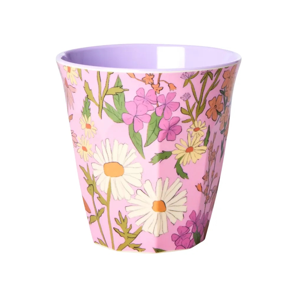 Rice - Melamine Mugg Medium - Tusensköna Rosa