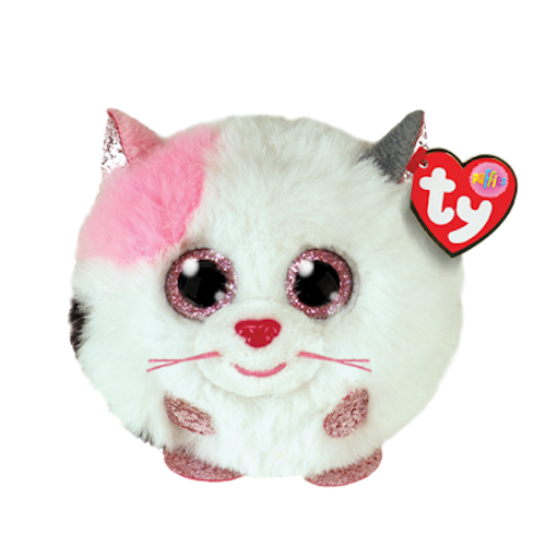 TY Puffies Beanie Balls - MUFFIN - cat ball