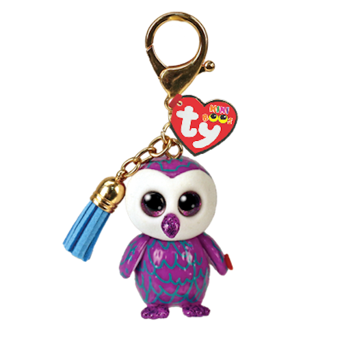 TY Mini Boos MOOLIGHT - owl clip