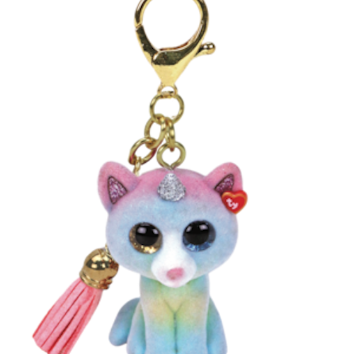 TY Mini Boos HEATHER - cat clip