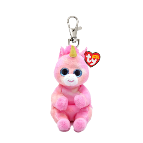TY Beanie Bellies SKYLAR - pink unicorn clip