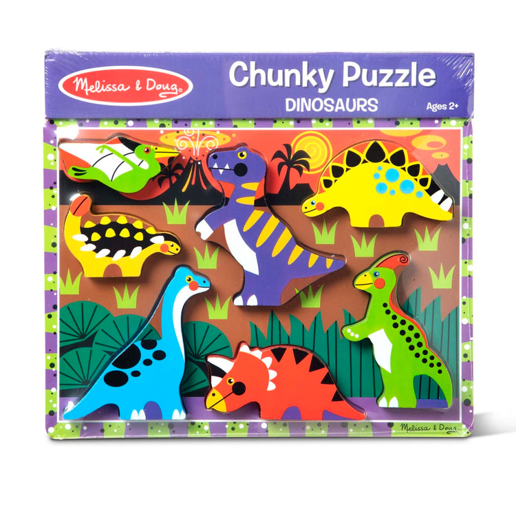 Chunky-puzzle Dinosaurier 8 bitar -Melissa and Doug