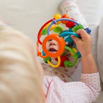 Playgro - Skallra Böjbar Boll - Spegel