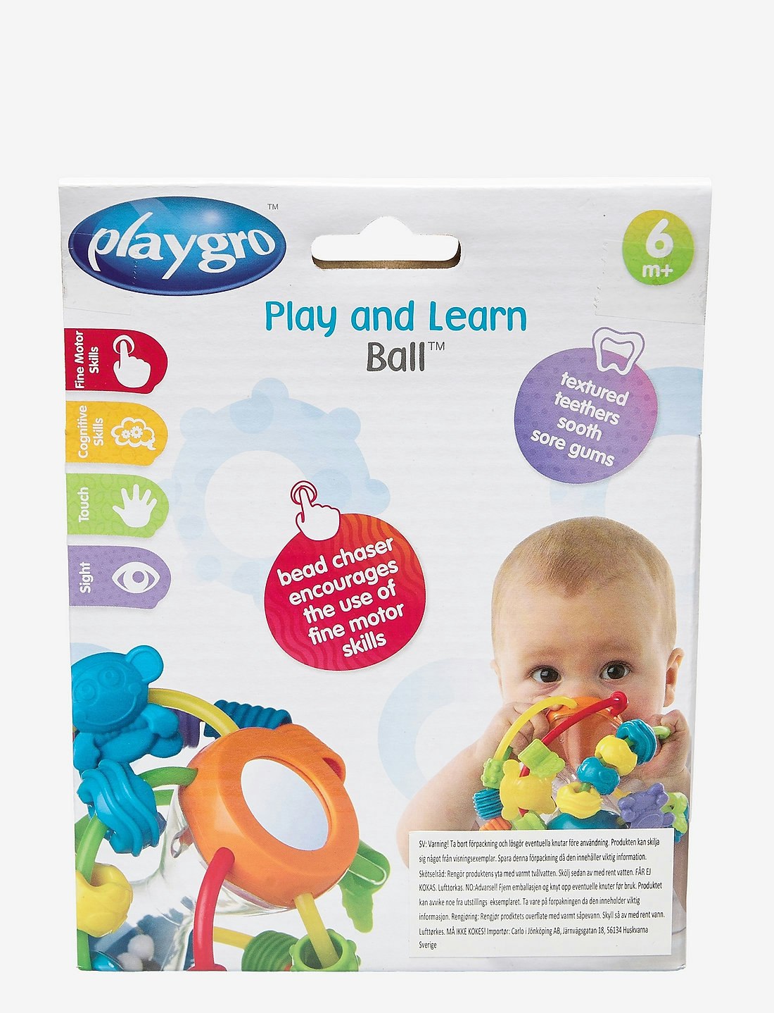 Playgro - Skallra Böjbar Boll - Spegel