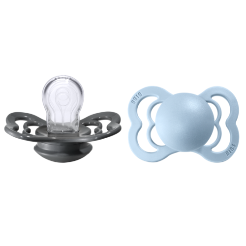 Nappar 2-pack Iron/Baby Blue - Bibs Supreme stl1