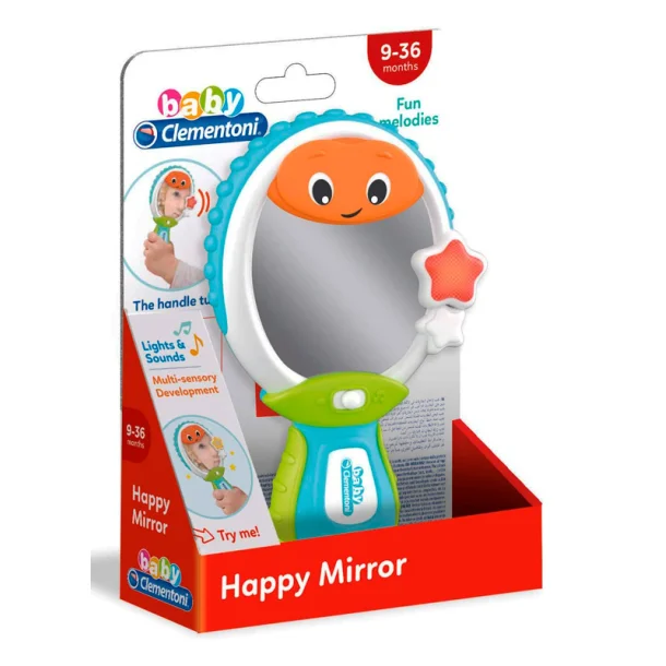 Clementoni - Happy Mirror Spegel - Lyser Låter