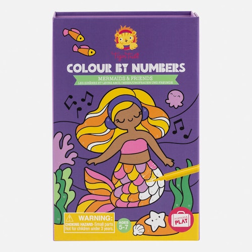 Colour By Numbers mermaids -Tiger Tribe