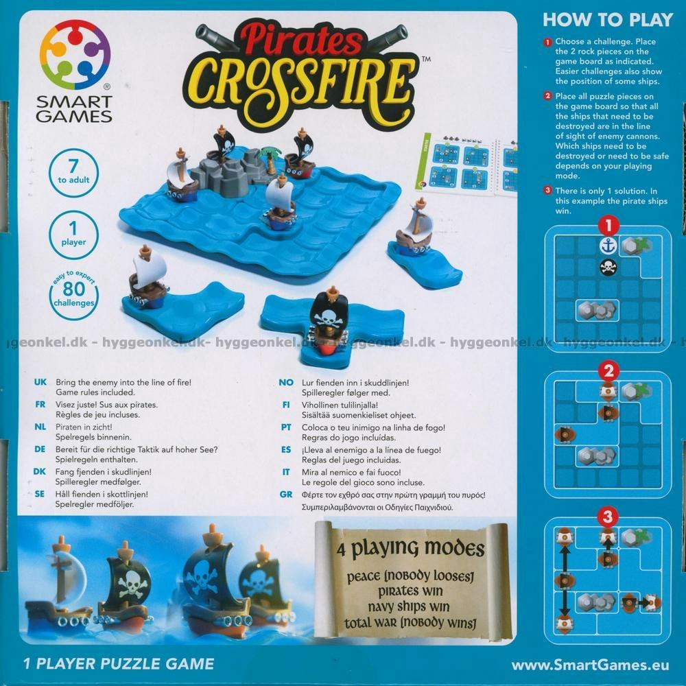 1 Spelare: Pirates Crossfire Pussel - SmartGames