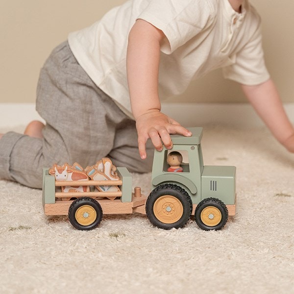 Little Farm Traktor med Vagn FSC Little Dutch