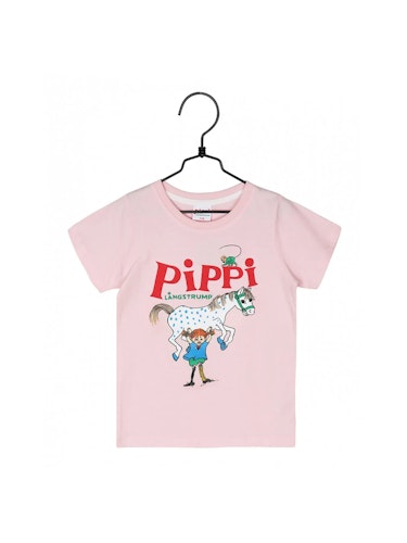 Pippi T-shirt rosa - Pippi Longstocking