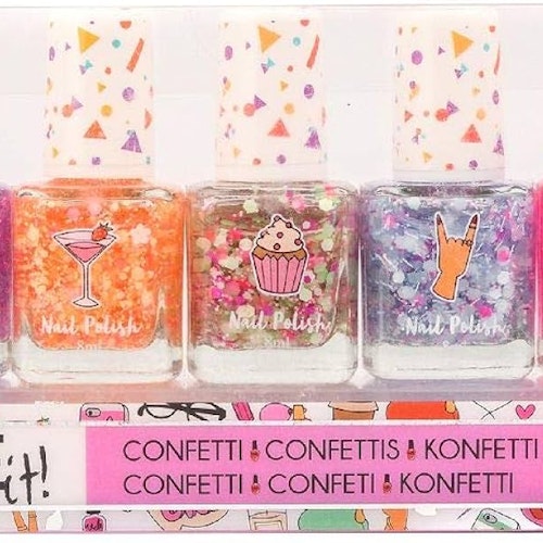 Sminkset Nagellack Med Konfetti 5-pack - Create it!