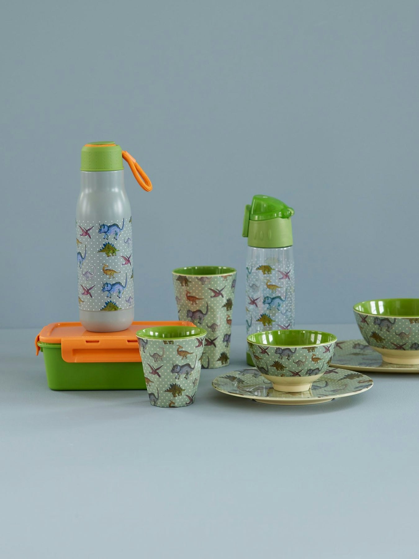 Rice Melamine Tallrik - New Dinosaur Theme