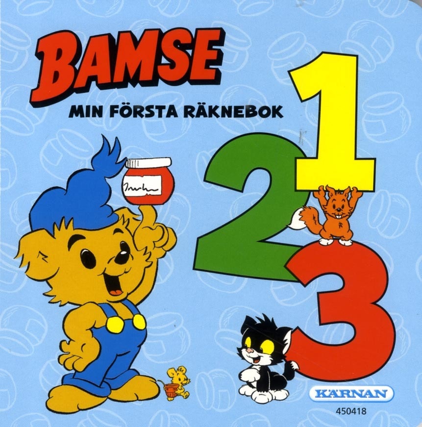 Bamse Min första räknebok 1, 2, 3 Pekbok