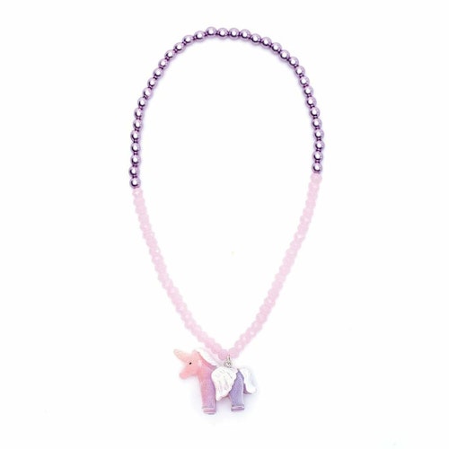 Halsband Enhörning - Lila och rosa