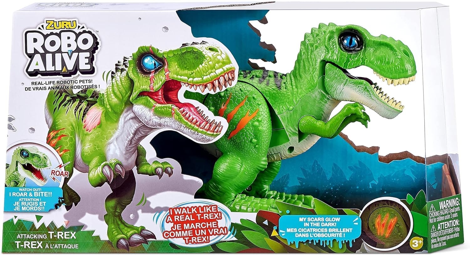 Robo Alive T-rex dinosaurieleksak - Grön