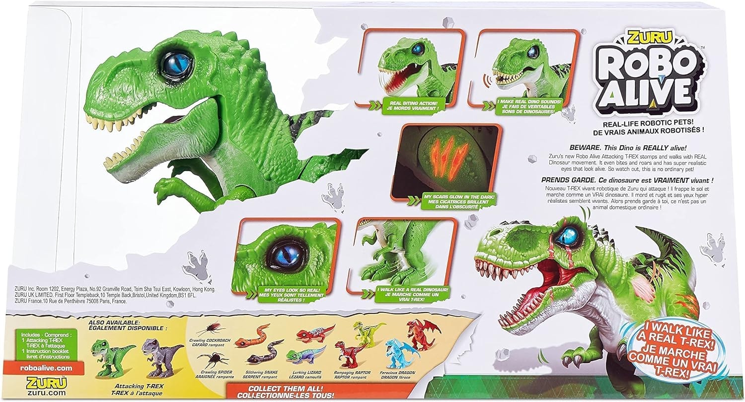 Robo Alive T-rex dinosaurieleksak - Grön