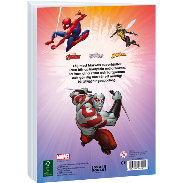 Marvel målarbok med klistermärken - Kärnan