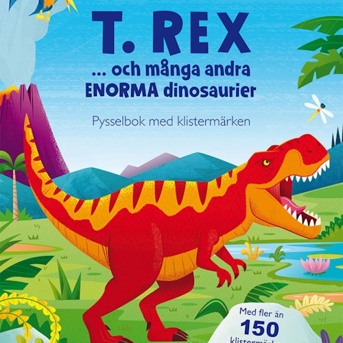 T.REX dinosaurier Pysselbok med klistermärken - Tukan