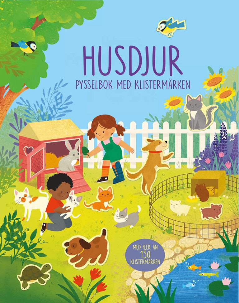 Husdjur - pysselbok med klistermärken - TUKAN
