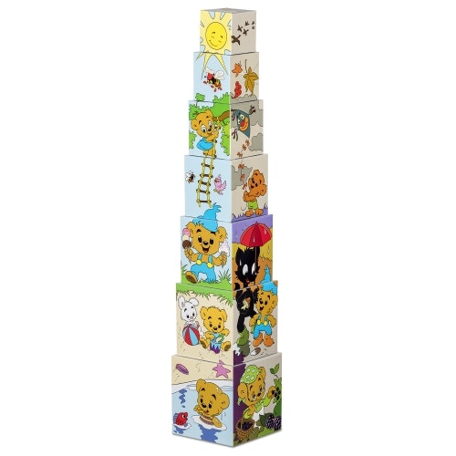 Bamse Stapelltorn i kartong 7 klossar