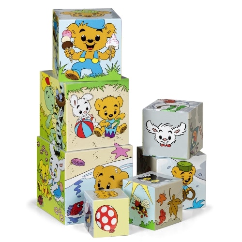 Bamse Stapelltorn i kartong 7 klossar