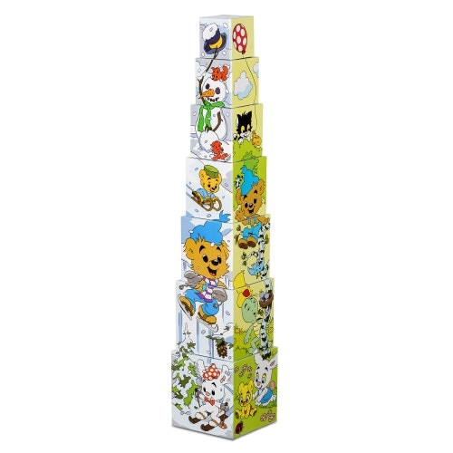 Bamse Stapelltorn i kartong 7 klossar