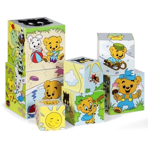 Bamse Stapelltorn i kartong 7 klossar