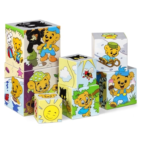 Bamse Stapelltorn i kartong 7 klossar