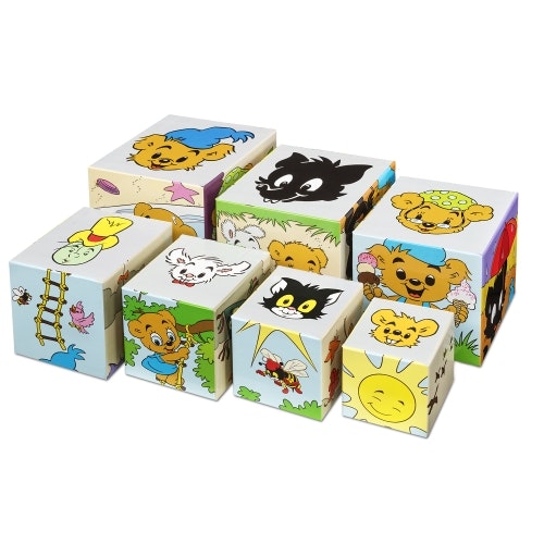 Bamse Stapelltorn i kartong 7 klossar