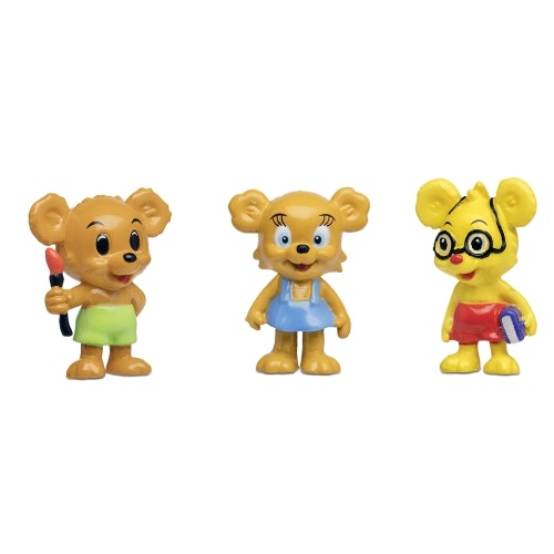 Bamse figurset Nalle-Maja, Brum, Teddy