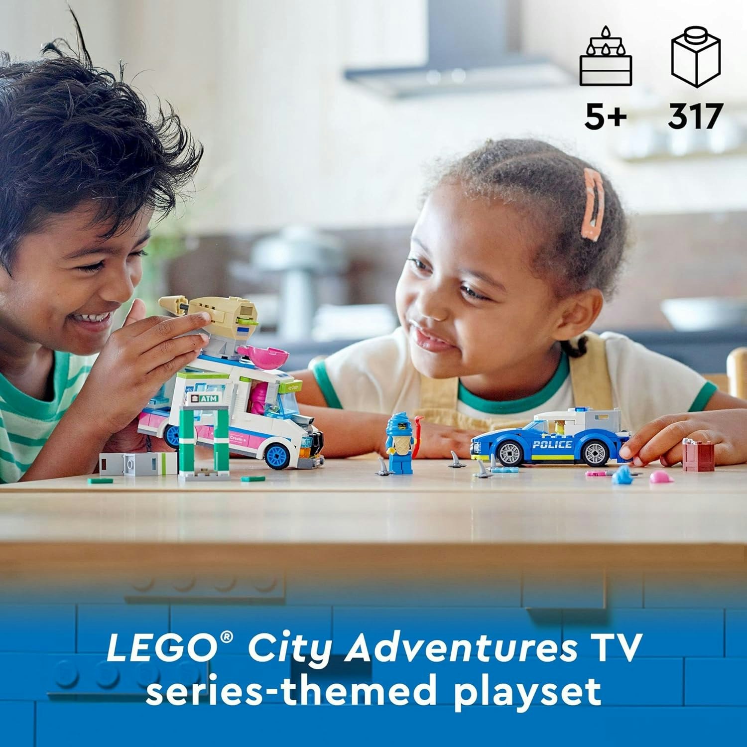Lego City Polisjakt på Glassbil 5+