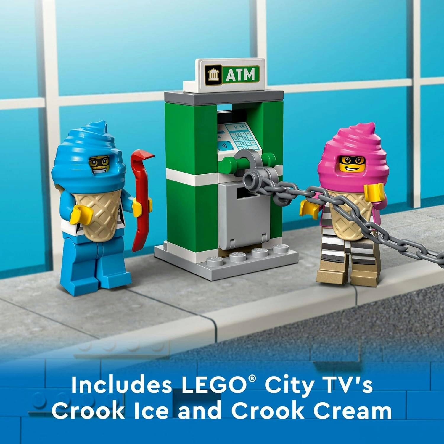 Lego City Polisjakt på Glassbil 5+