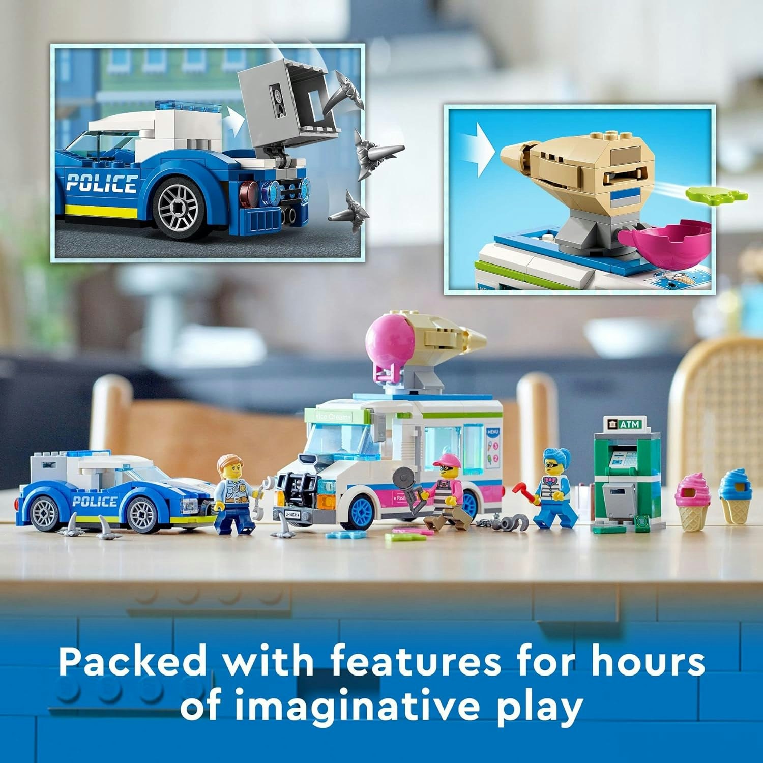 Lego City Polisjakt på Glassbil 5+