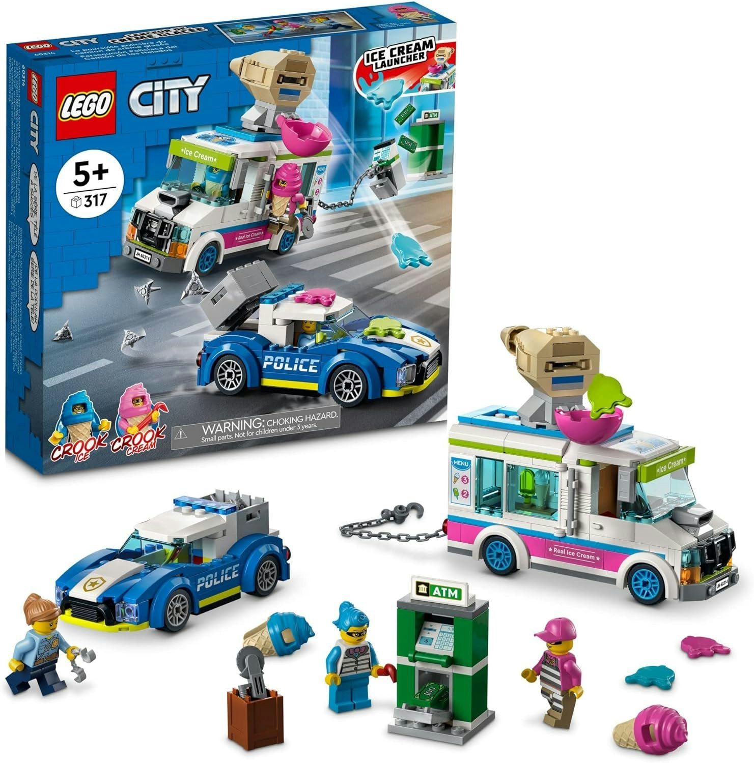 Lego City Polisjakt på Glassbil 5+