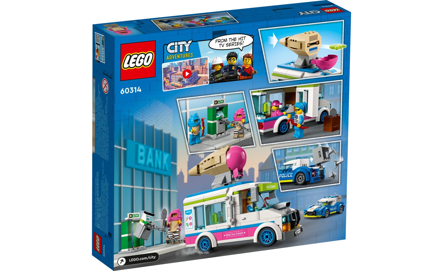Lego City Polisjakt på Glassbil 5+