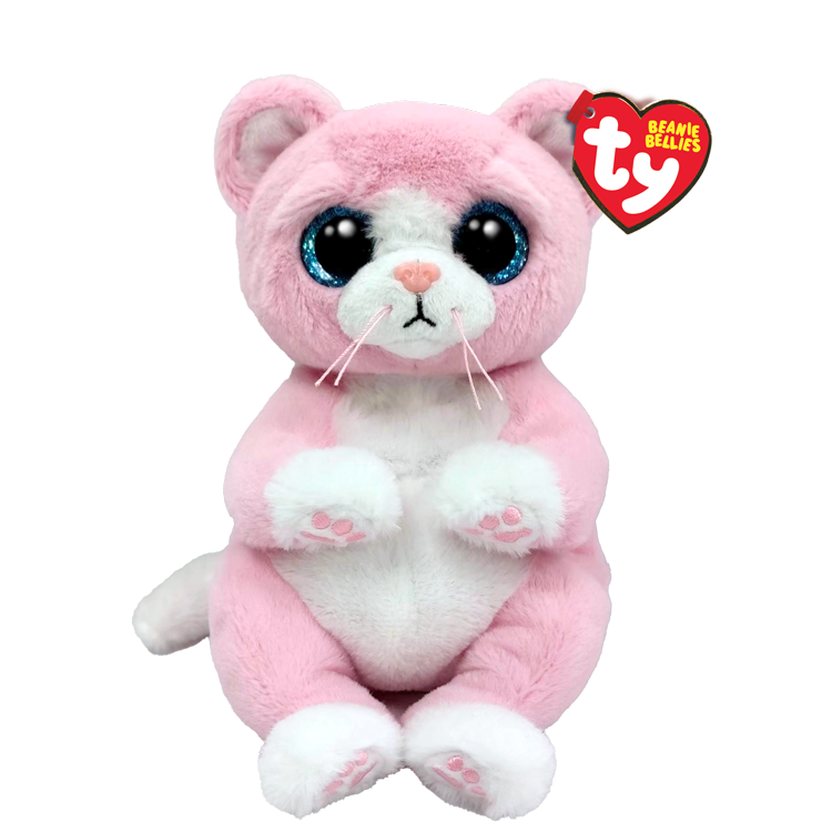 TY Beanie Bellies - LILLIBELLE - stor rosa katt