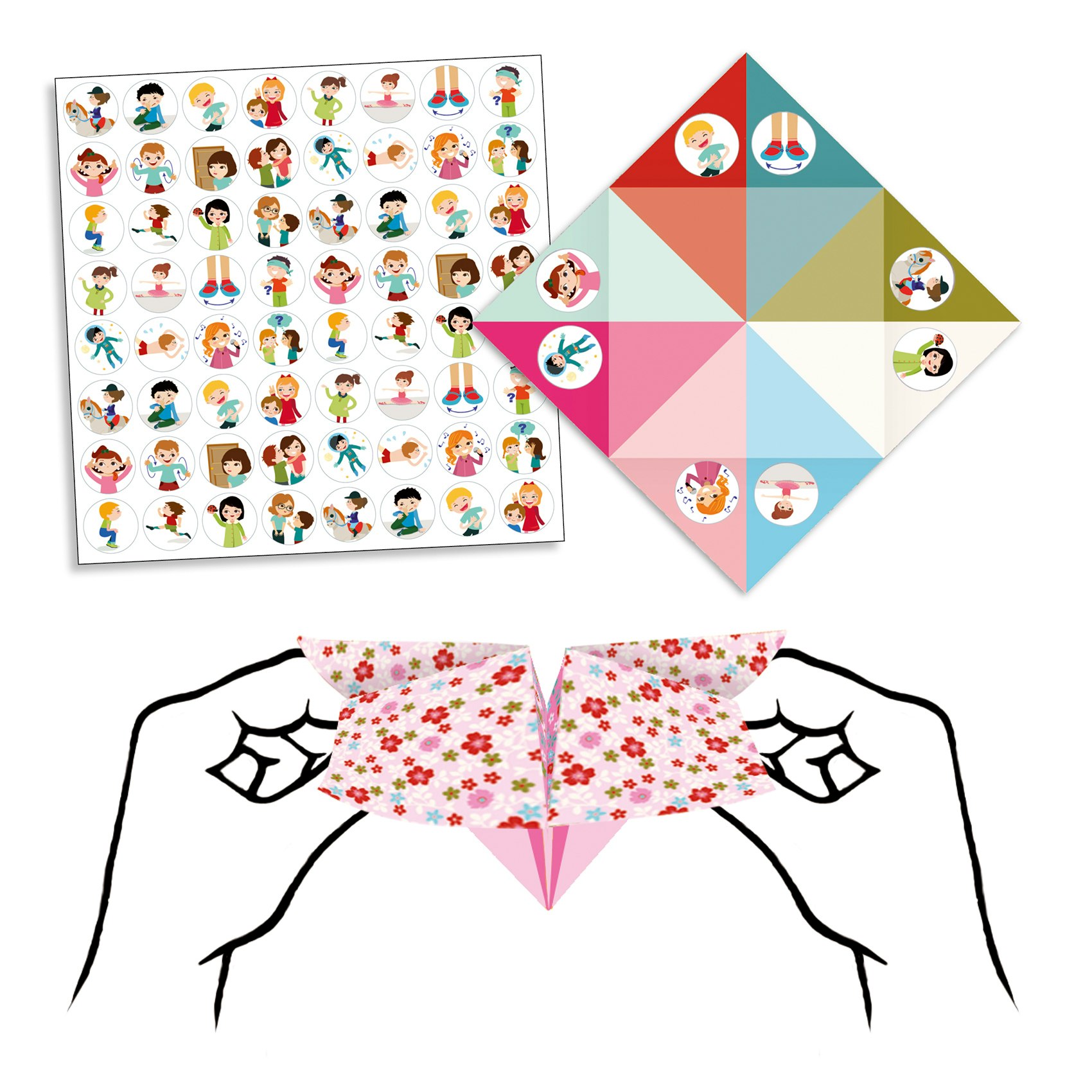 Origami Pappersvik Pyssel Loppor - Djeco