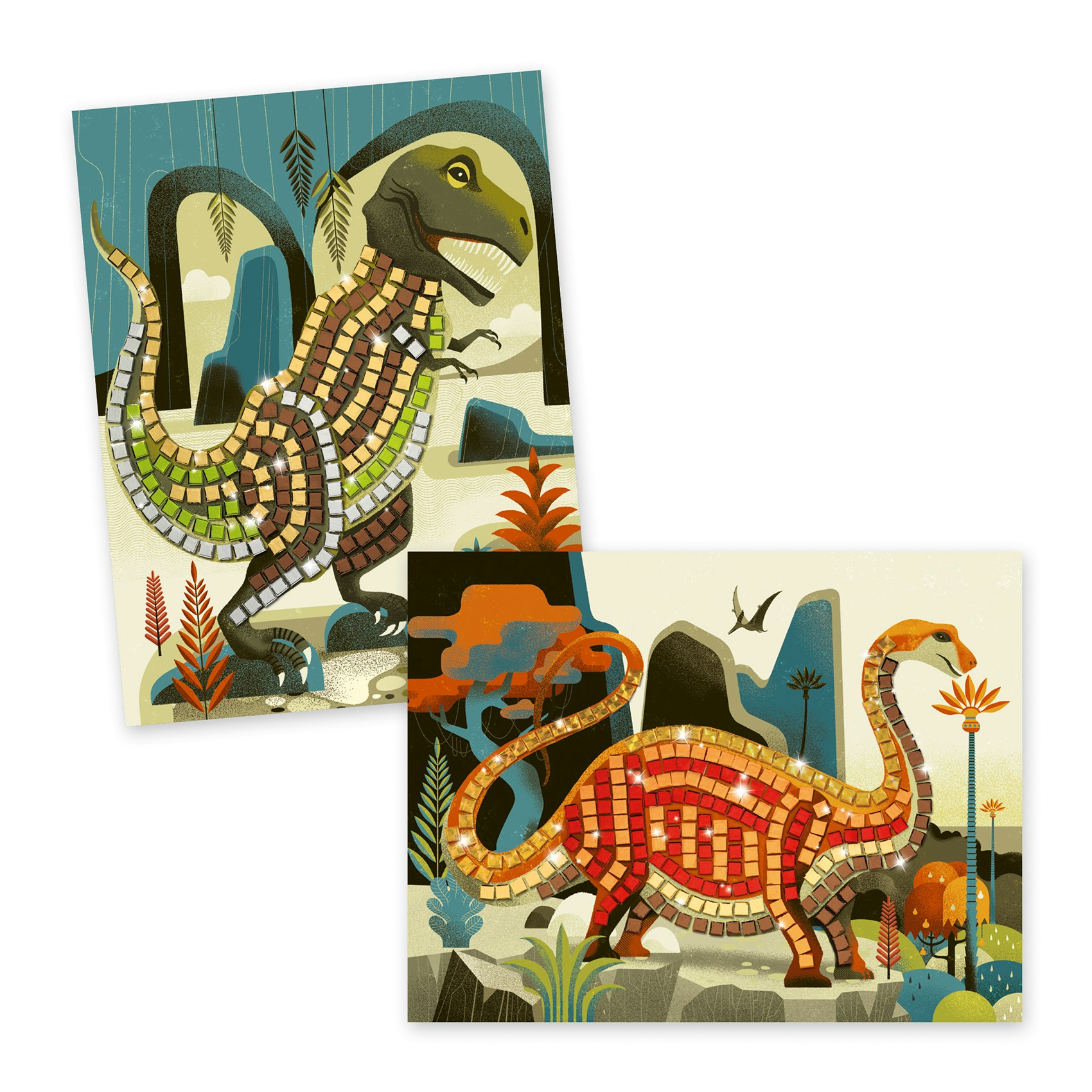 Mosaik Pyssel Dinosaurier - Djeco