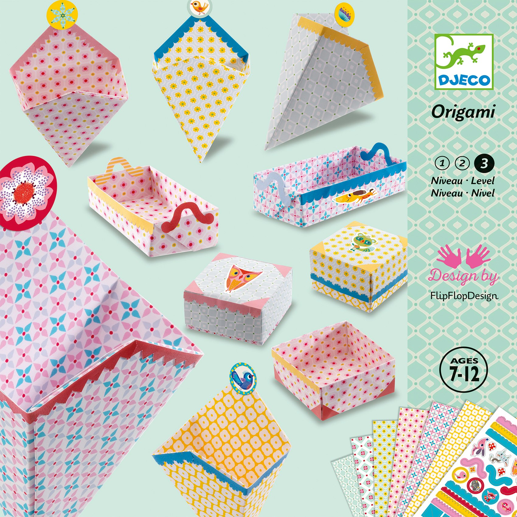 Origami Pappersvik Pyssel Lådor - Djeco