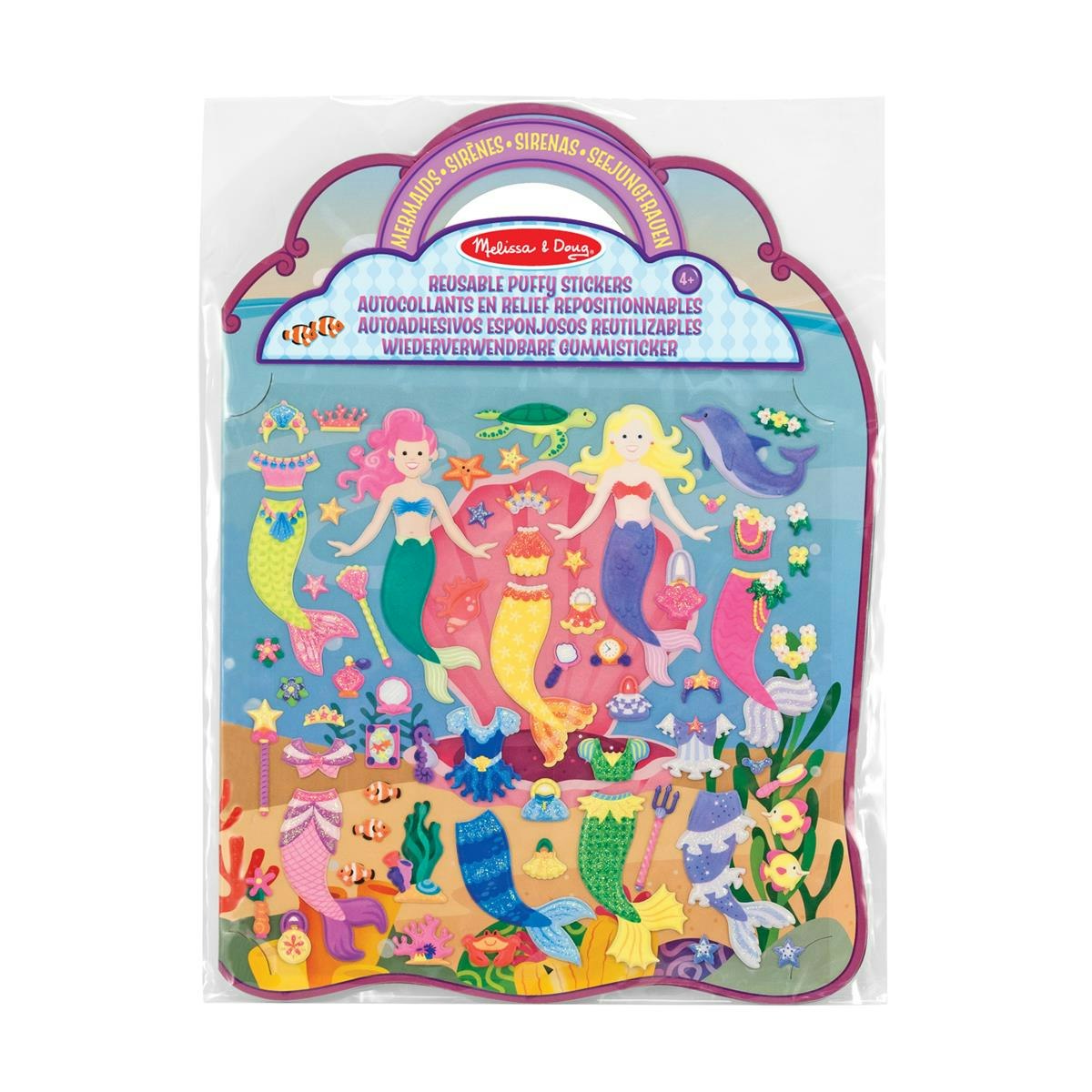 Puffy Stickers Reusable Mermaid - Melissa & Doug