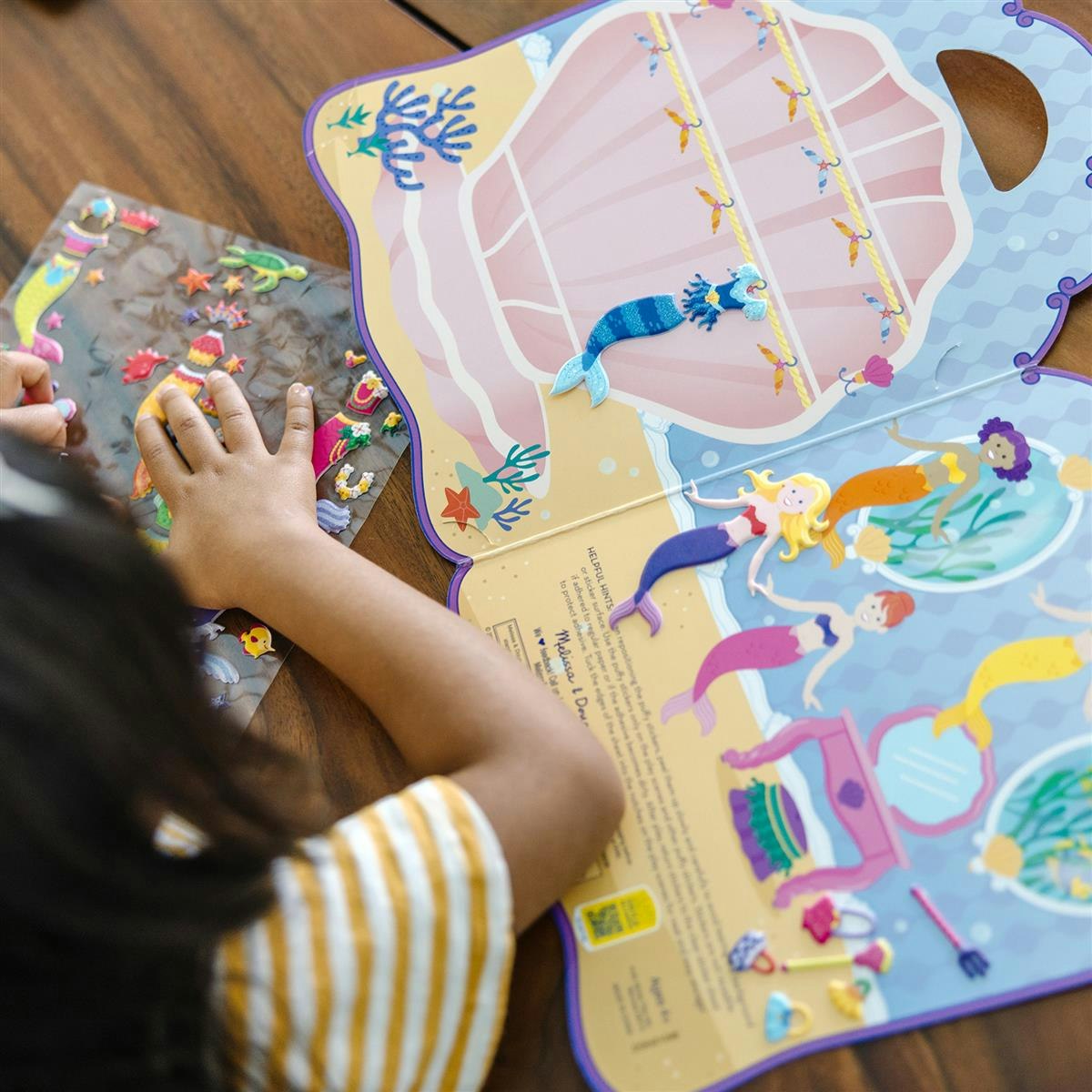 Puffy Stickers Reusable Mermaid - Melissa & Doug