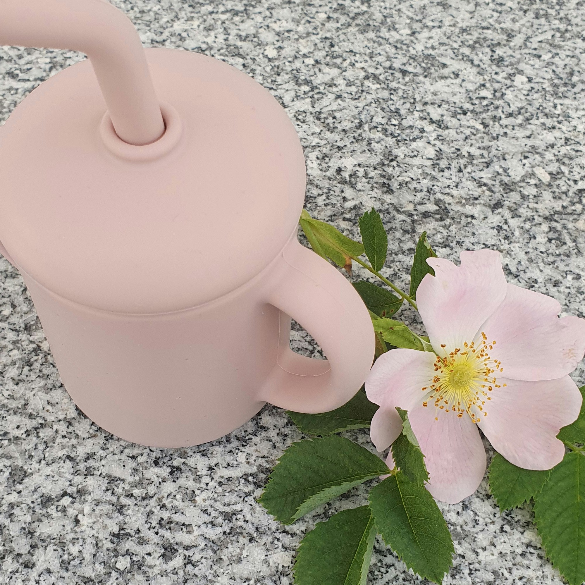 Mugg med sugrör silikon Pale Mauve - Summerville