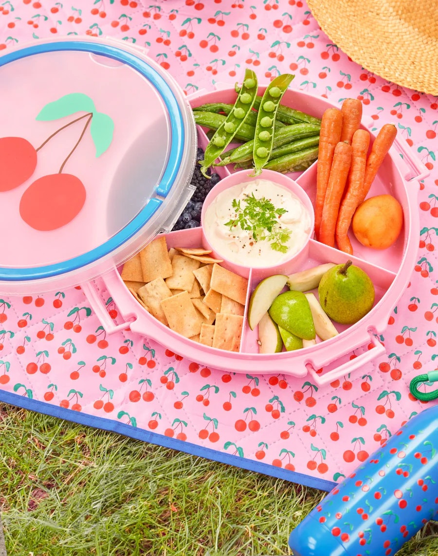 Serving Tray Med Handtag- Rosa Körsbär