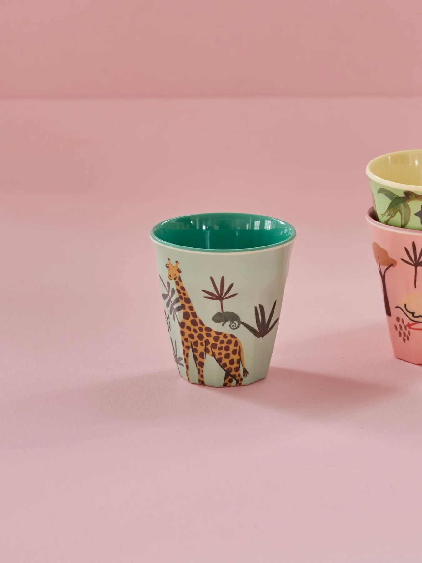 Melamine Kids Mugg - Blue Jungel Animal Small