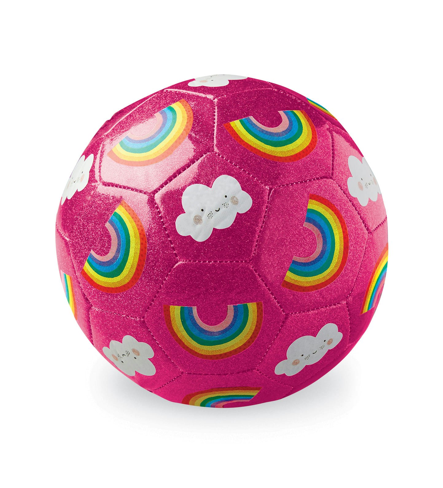 Glitter Soccer- Rainbow 18cm
